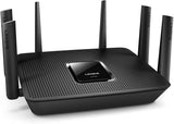 Linksys EA8300 Max-Stream: AC2200 Tri-Band Wi-Fi Router for Wireless Home Network, Uninterrupted Gaming and Streaming, MU-MIMO (Black)