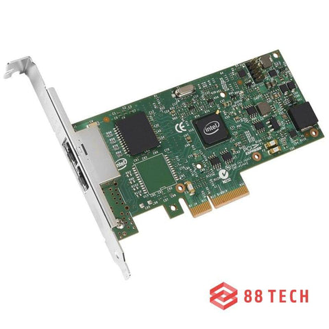 88TECH Intel I350-T2 Dual Port PCIe Gigabit Server Network Adapter Card - 88 TECH