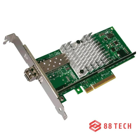 88TECH Intel X520-SR1 10 Gigabit SFP+ E10G41BFSR Fiber Network Adapter - 88 TECH