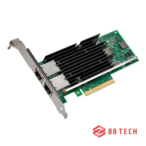 88TECH Intel X540-T2 10Gb RJ-45 Dual Port Ethernet Converged Network Card - 88 TECH