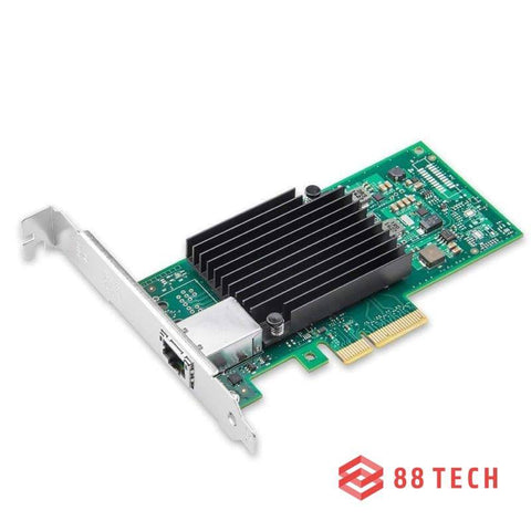 88TECH Intel X550-T1 10Gb RJ-45 Single Port Ethernet Converged Network Card - 88 TECH