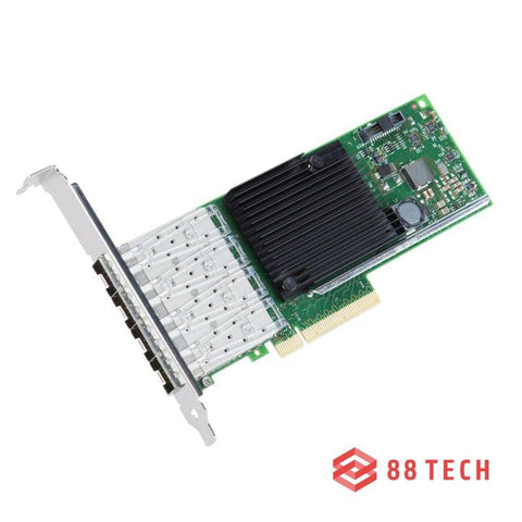 88TECH Intel X710-DA4 Quad Port 10 Gigabit SFP+ PCIe Server Converged Network Adapter - 88 TECH