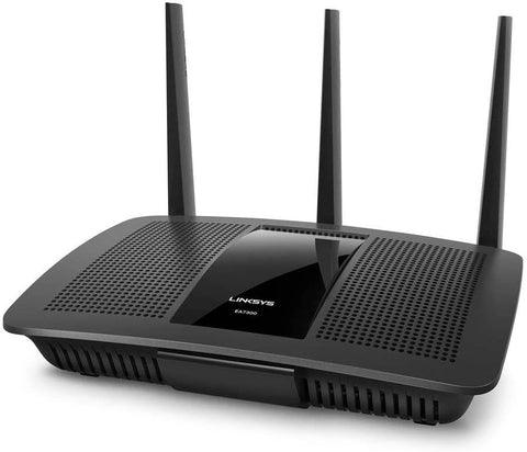 88TECH Linksys Max-Stream AC5400 MU-MIMO Fast Wireless Tri-Band WiFi Router for Home (4K UHD Streaming and Gaming, 4 Gigabit Ethernet Ports), Black - 88 TECH