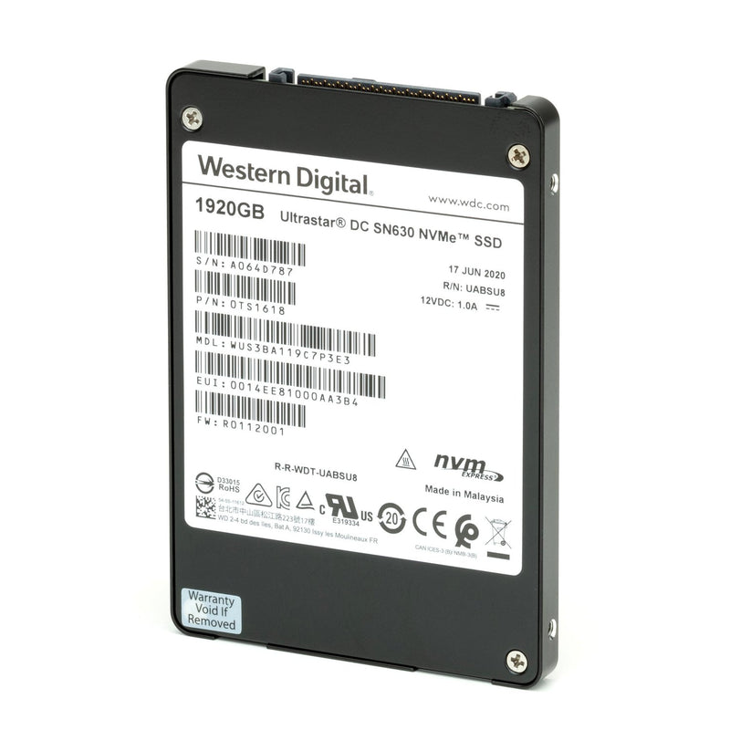 WD Ultrastar DC SN630 1.92TB NVMe SSD 0TS1618 (WUS3BA119C7P3E3)
