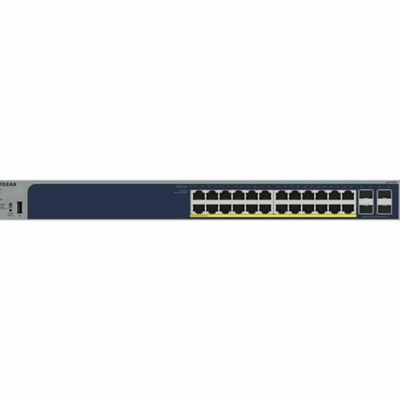 NETGEAR 52-Port PoE Gigabit Ethernet Smart Switch GS752TPP - Managed, Optional Insight Cloud, 48 x PoE+ 760W, 4 x 1G SFP, Desktop/Rackmount, Limited 88 TECH 