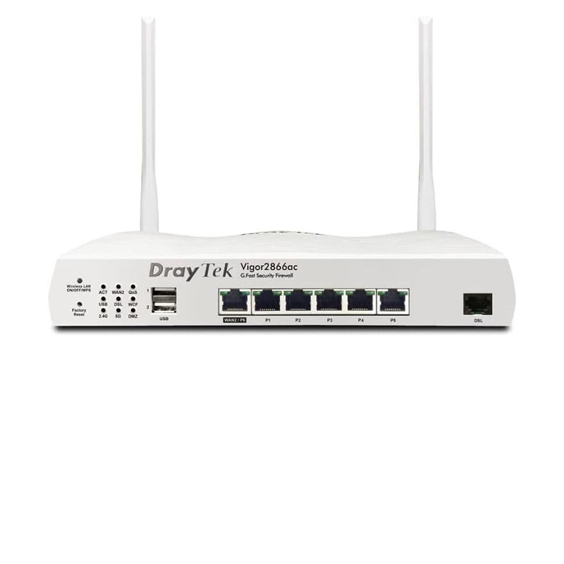 DrayTek Vigor 2866AC Multi Wan VDSL/ADSL VPN Router. Suitable for Super Fast FTTP. Ideal for Small Business and Homeworkers 88 TECH 
