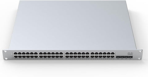 Cisco Meraki MS225-48FP - High-Performance 48-Port GbE PoE+ 740W Network Switch with 4x 10GbE SFP+ Uplink, Stacking, layer 3, and RJ45 Management – A90-58000-C