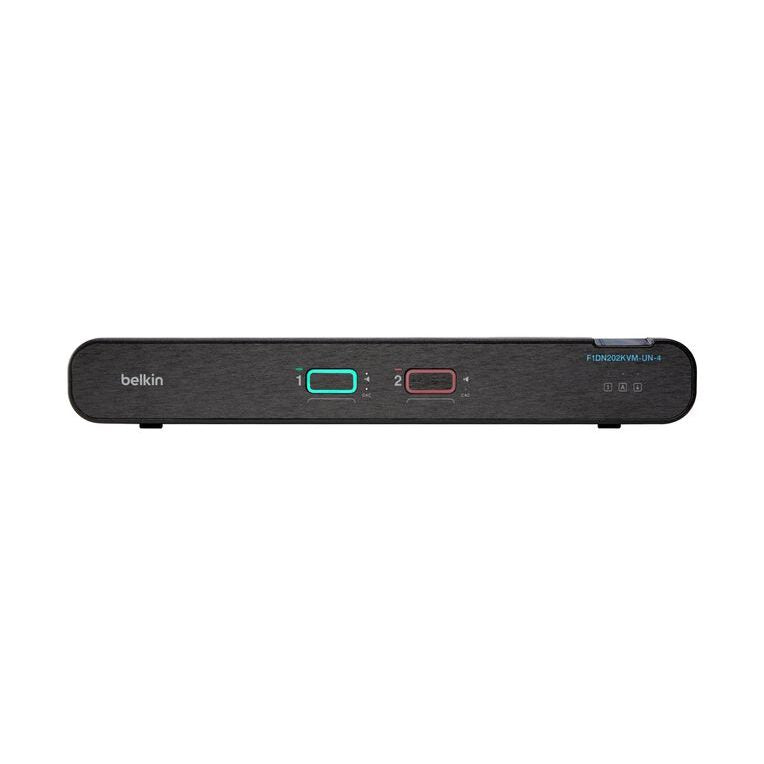 Belkin Universal F1DN202KVM-UN-4 2nd Gen Secure 2-Port Dual Head w/ CAC KVM Switch 88 TECH Belkin, F1DN204KVM-UN-4, KVM
