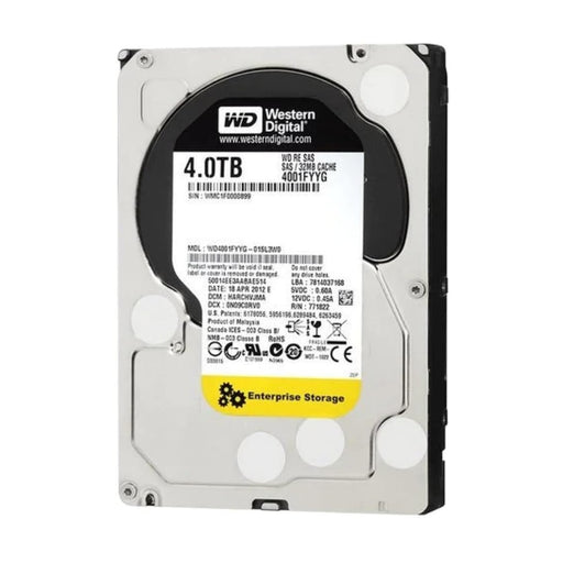 Western Digital WD4001FYYG - 4TB Internal Hard Drive 7.2k 3.5" SAS 88 TECH WD4001FYYG, Western Digital