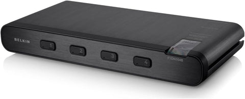 Belkin F1DN104B Black Screen, Keyboard and Mouse – Keyboard, USB, Switches Switch USB DVI-I; Black; 0 – 40 °C; -20 – 60 °C