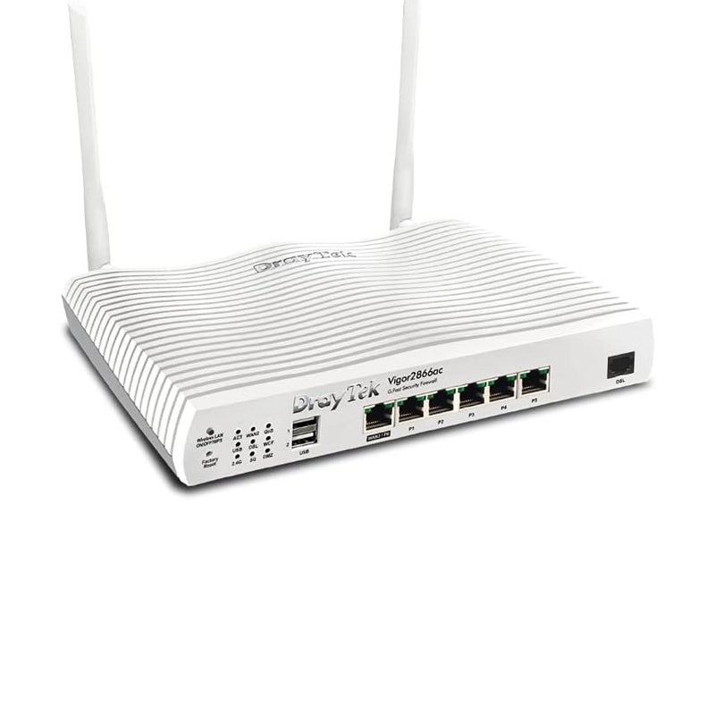 DrayTek Vigor 2866AC Multi Wan VDSL/ADSL VPN Router. Suitable for Super Fast FTTP. Ideal for Small Business and Homeworkers 88 TECH 