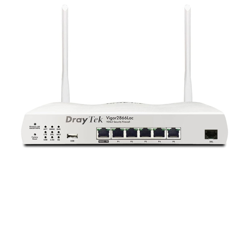 DrayTek Vigor2866Lac LTE Series 4G LTE & G.Fast Router for Small and Medium Business 88 TECH 