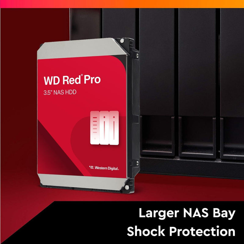 WD Red Pro 16TB NAS 3.5" Internal Hard Drive - 7200 RPM Class, SATA 6 Gb/s, CMR Recording Technology, 512MB Cache
