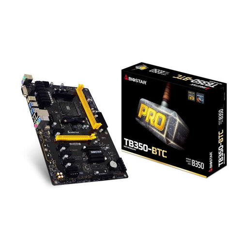 Biostar TB350-BTC AMD A-series AM4 B350 Motherboard 88 TECH Biostar, TB350-BTC