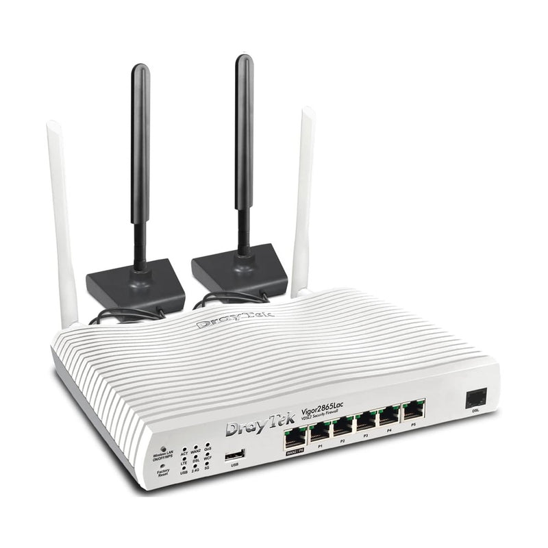 DrayTek Vigor2865Lac LTE Series 4G LTE & VDSL2 35b VPN Firewall Router Annex-A 88 TECH 
