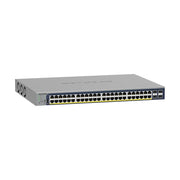 NETGEAR 52-Port PoE Gigabit Ethernet Smart Switch GS752TPP - Managed, Optional Insight Cloud Management, 48 x PoE+ @ 760W, 4 x 1G SFP, Desktop or Rackmount, and Limited Lifetime Protection 88 TECH 