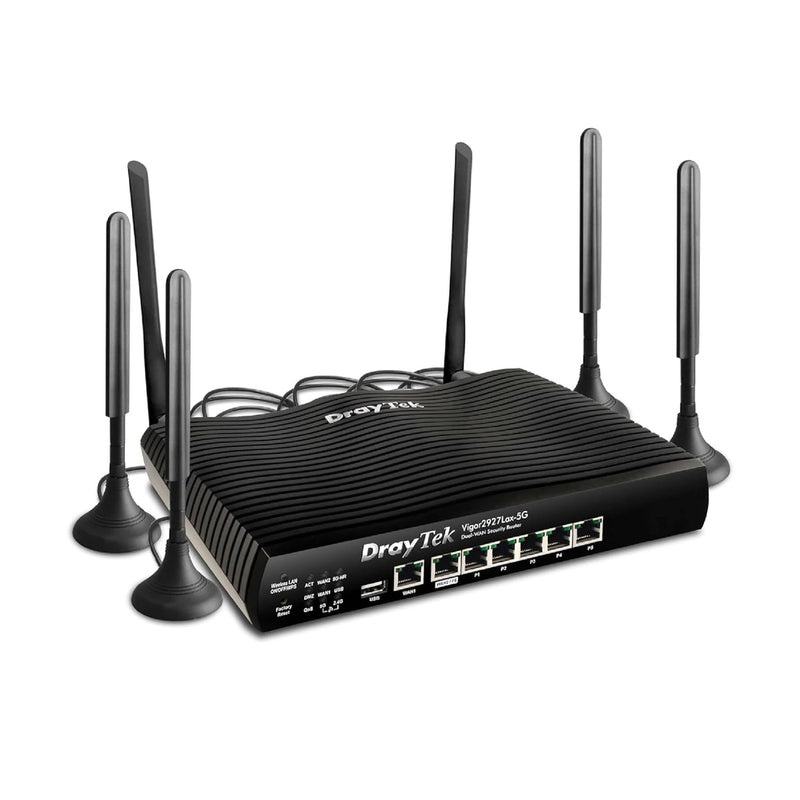 DrayTek Vigor 2927Lax-5G Dual AX3000 WiFi 6 WAN Ethernet Router 88 TECH 2927Lax-5G, DrayTek, Draytek Vigor, V2927LAX-5G-K, Vigor 2927Lax-5G, Vigor2927Lax-5G LTE Router