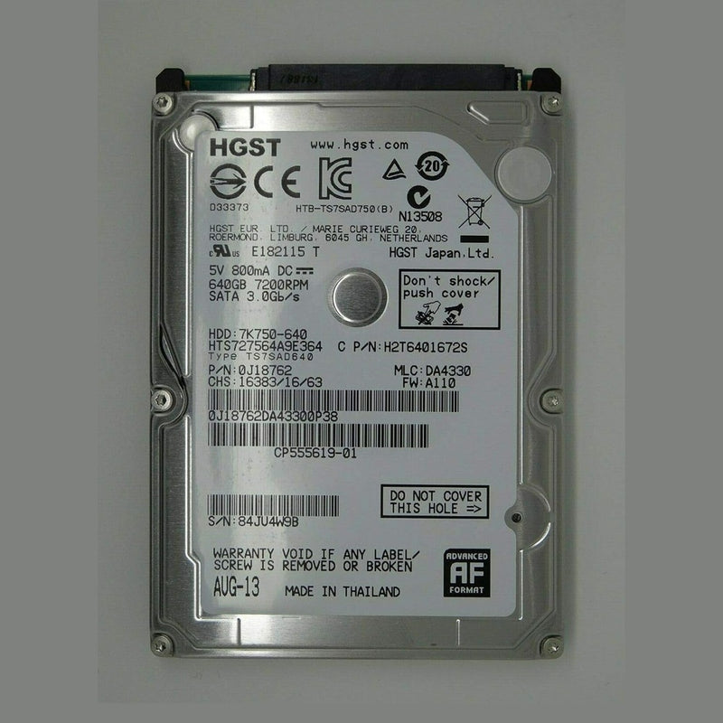 Hitachi HTS727564A9E364 Travelstar 7K750 88 TECH 