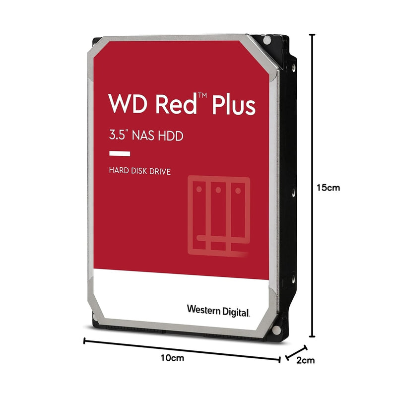 WD Red Plus 8TB NAS 3.5" 5640 RPM SATA 6Gb/s HDD - WD80EFPX 88 TECH Red Plus, WD80EFPX, Western Digital