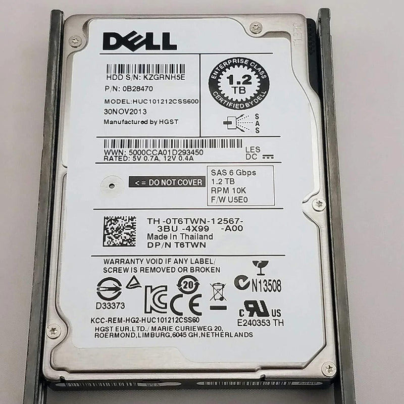 463-7475 1.2TB 10K SAS 2.5" 12Gb/s Hard Drive with 13TH Generation Tray 88 TECH 