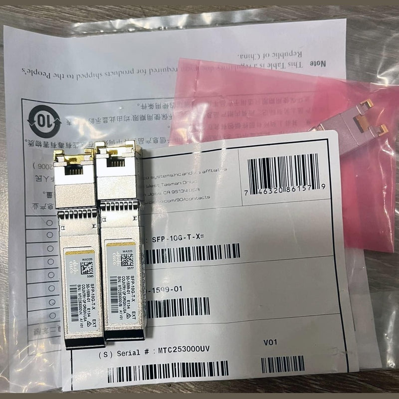 SFP-10G-T-X 10GBASE-T RJ-45 100m SFP+ Transceiver for Cisco Switch 88 TECH 