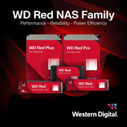 WD Red Pro 16TB NAS 3.5" Internal Hard Drive - 7200 RPM Class, SATA 6 Gb/s, CMR Recording Technology, 512MB Cache