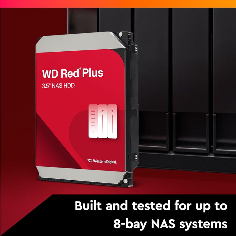 WD Red Plus 8TB NAS 3.5" 5640 RPM SATA 6Gb/s HDD - WD80EFPX 88 TECH Red Plus, WD80EFPX, Western Digital