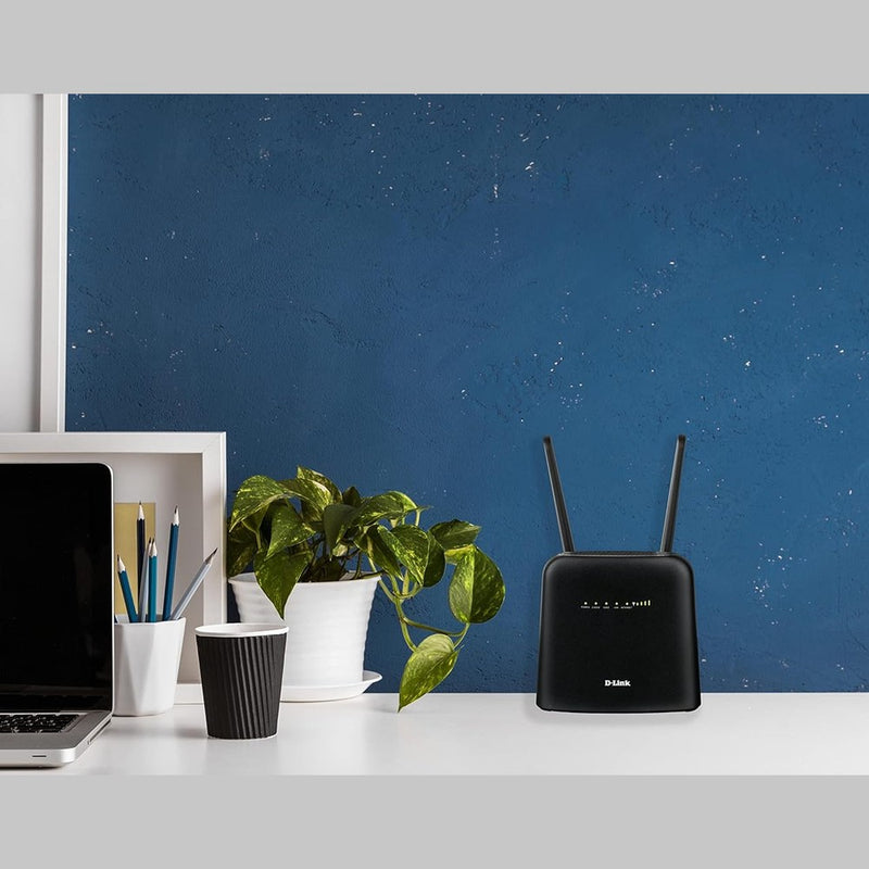 D-Link DWR-960 LTE Cat7 Wi-Fi AC1200 Router, 4G/3G, Multi WAN, Gigabit Ports, Wi-Fi AC1200, SIM Unlocked, Fail-Safe Internet, Dual Firewall 88 TECH 