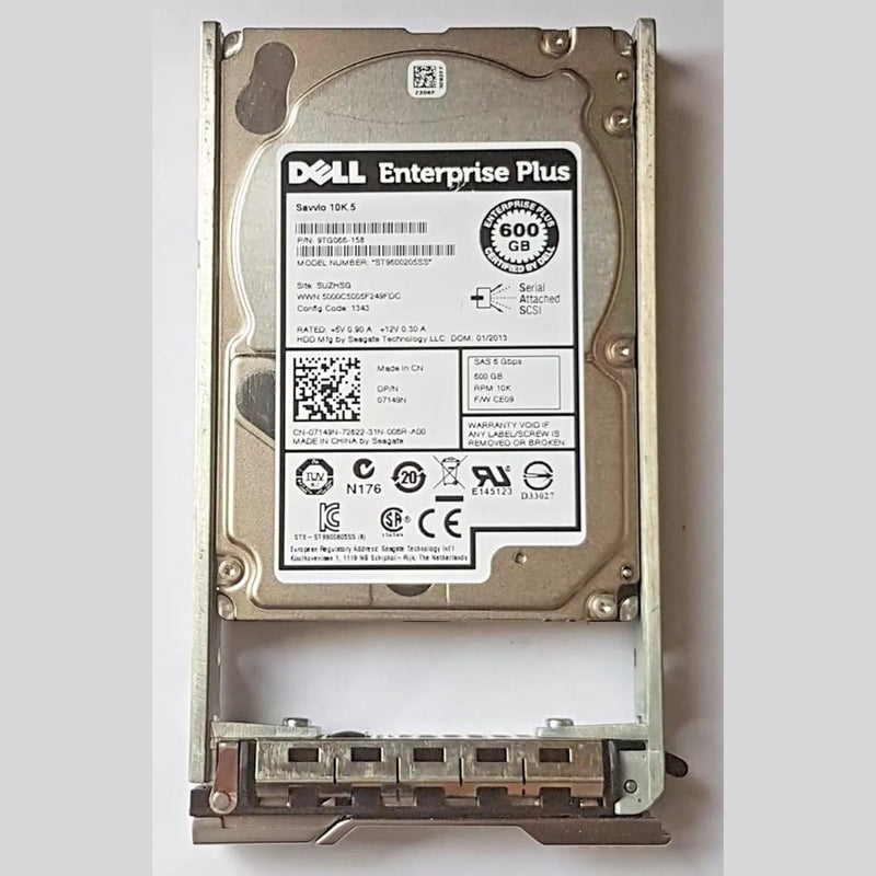 HDD for 600 GB SAS ST9600205SS 2.5 Inch Hard Drive + Caddy 88 TECH 