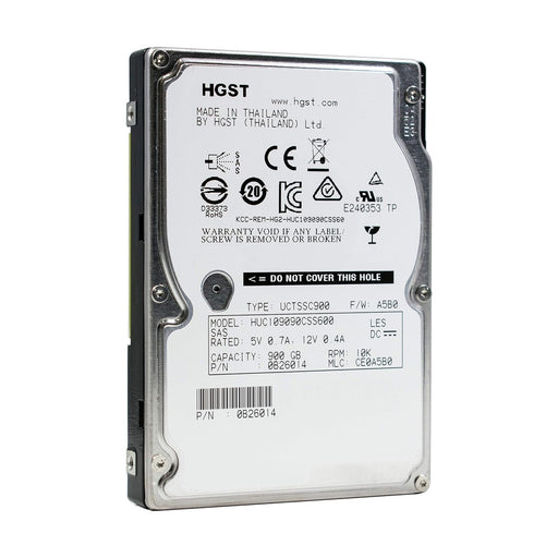HGST Ultrastar C10K900 900 GB HDD 10000rpm SAS 64MB Cache 6 Gb/s 6.4 cm 2.5 Inch Internal HUC109090CSS600 88 TECH 