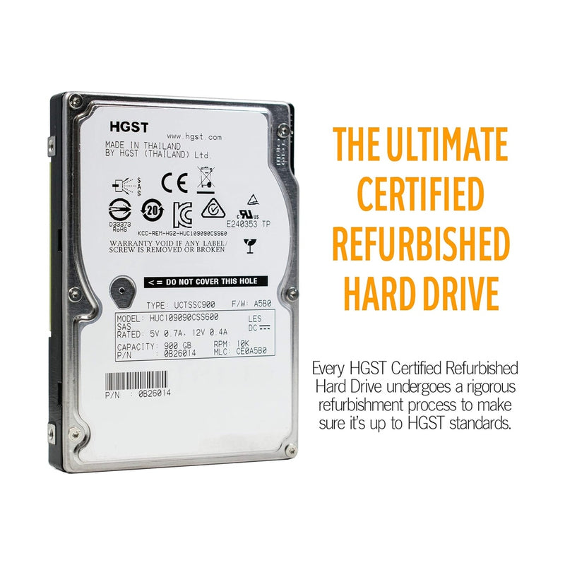 HGST Ultrastar C10K900 900 GB HDD 10000rpm SAS 64MB Cache 6 Gb/s 6.4 cm 2.5 Inch Internal HUC109090CSS600 88 TECH 