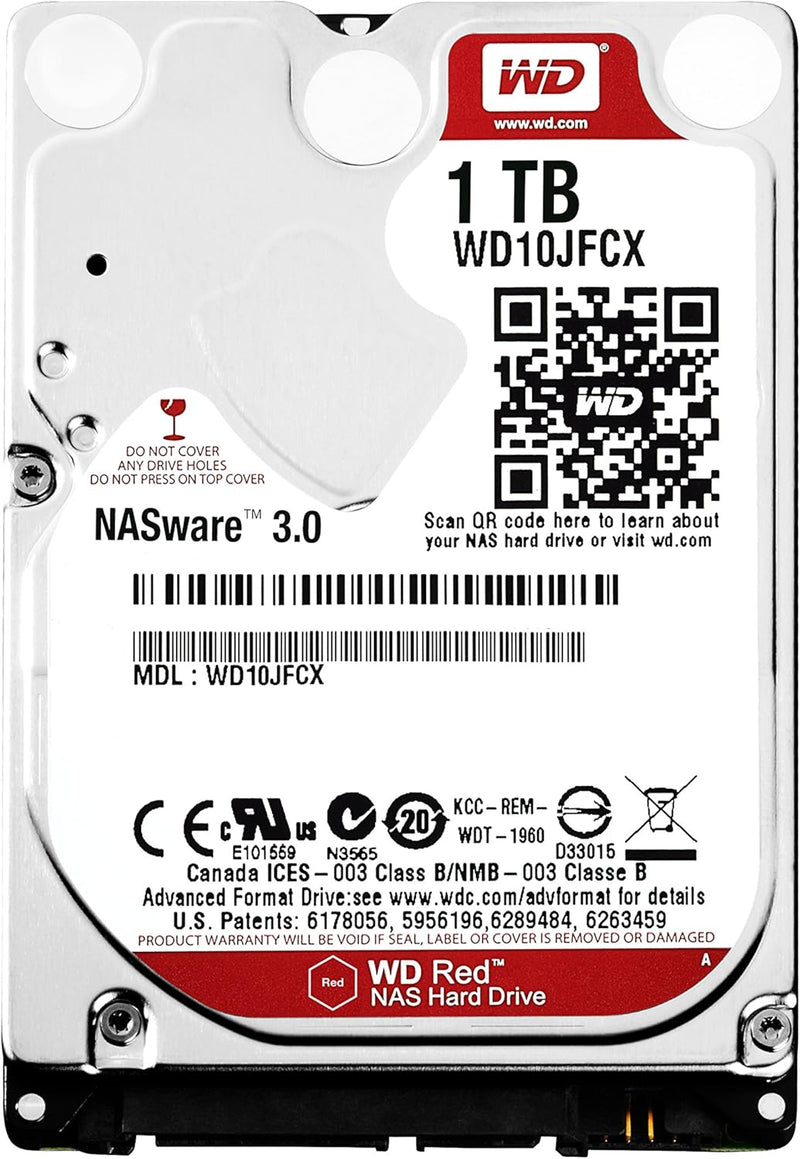 Western Digital WD HDD built-in hard disk 2.5 inches 1TB WD Red WD10JFCX SATA3.0 5400rpm 16MB 9.5mm 3-year warranty