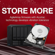 Seagate IronWolf Pro, 14 TB, NAS Internal Hard Drive, CMR 3.5 Inch, SATA 6 Gb/s 7,200 RPM, 256 MB Cache, for RAID Network Attached Storage, 3 years Rescue Services, FFP (ST14000NE0008)