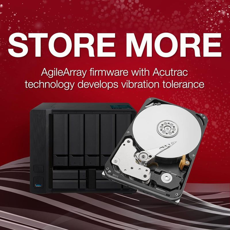 Seagate IronWolf Pro, 14 TB, NAS Internal Hard Drive, CMR 3.5 Inch, SATA 6 Gb/s 7,200 RPM, 256 MB Cache, for RAID Network Attached Storage, 3 years Rescue Services, FFP (ST14000NE0008)