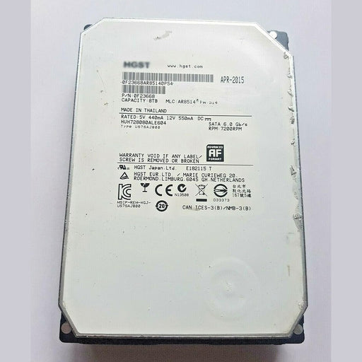 8TB SATA-III HUH728080ALE604 7200RPM 128MB HDD 3.5" Internal Hard Drive 88 TECH 