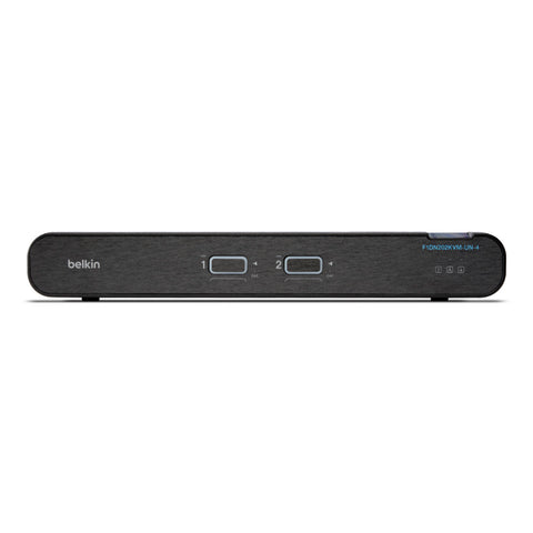 Belkin Universal F1DN202KVM-UN-4 2nd Gen Secure 2-Port Dual Head w/ CAC KVM Switch