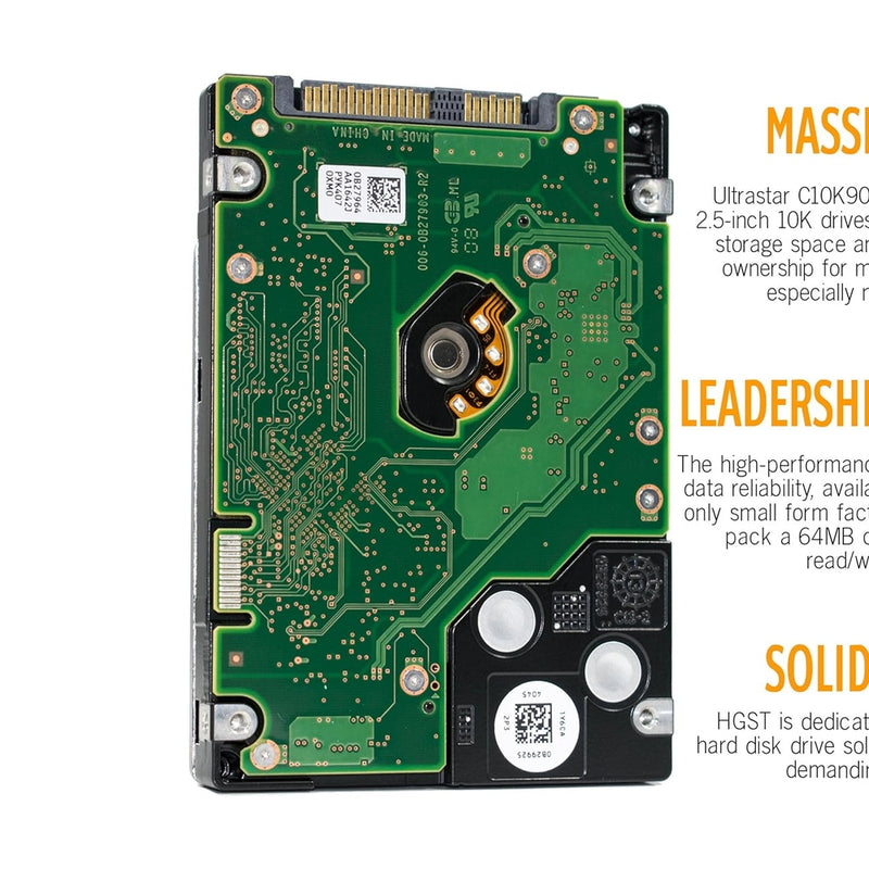 HGST Ultrastar C10K900 900 GB HDD 10000rpm SAS 64MB Cache 6 Gb/s 6.4 cm 2.5 Inch Internal HUC109090CSS600 88 TECH 