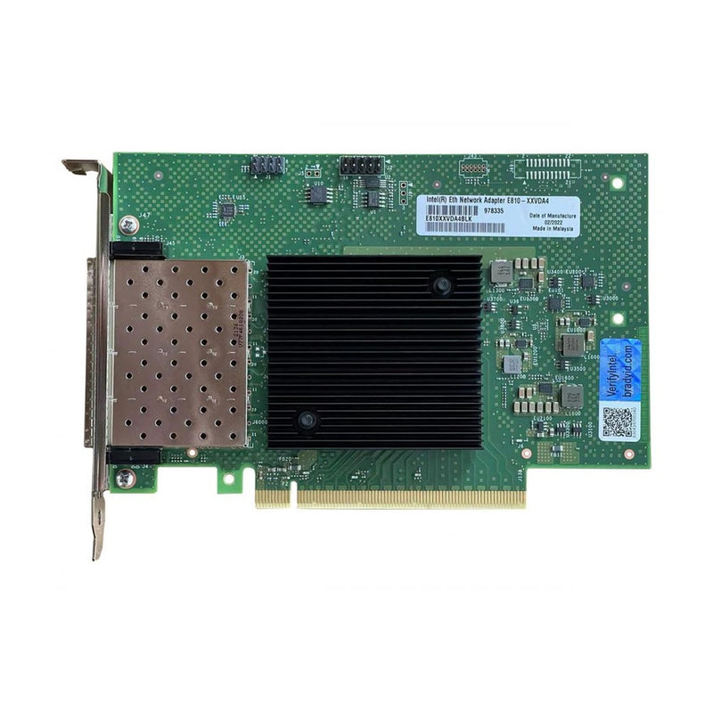 Intel E810 25GbE E810-XXVDA4 Quad SFP28 Port Ethernet Network Adapter 88 TECH E810-XXVDA4, Intel