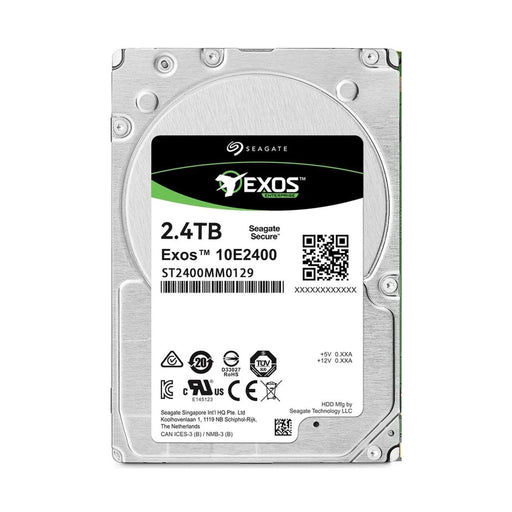 Seagate ST2400MM0129 2.5" 2.4TB 10K RPM SAS 12Gb/s HDD 88 TECH 2.4TB, Datacenter, Enterprise, SAS, Seagate, ST2400MM0129