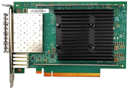 QLogic QLE2874-SR Quad-Port 64GB/S PCIe 4.0 x16 Fibre Channel HBA supporting FC-NVMe & Virtualisation