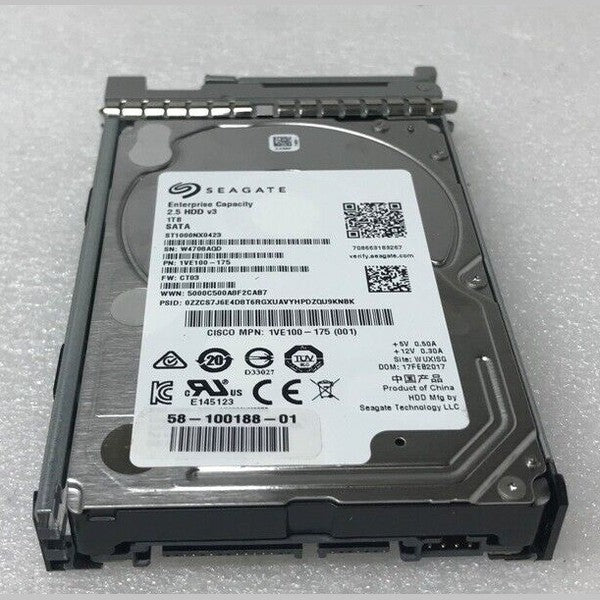 Cisco UCS-HD1T7K6GA= 1TB 7200RPM SAS 6Gb/S 2.5" HDD Cisco Cisco, ST1000NX0423, UCS-HD1T7K6GA