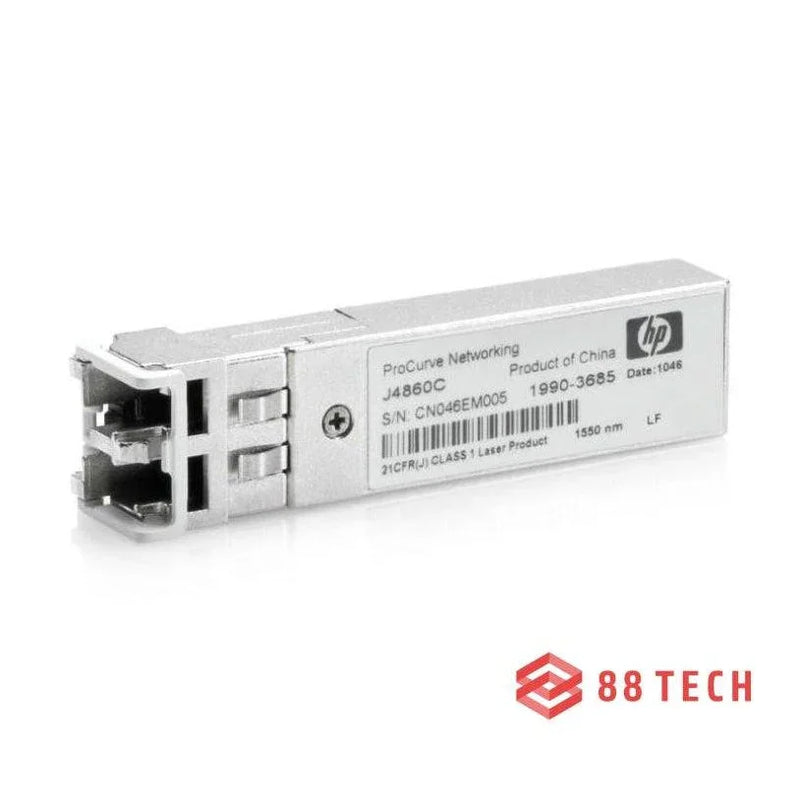 HP J4860C ProCurve X121 Gigabit-LH-LC Mini-GBIC SFP Module 88 TECH HP ProCurve, J5860C, LH-LC, Transceiver, Transceiver Module, X121