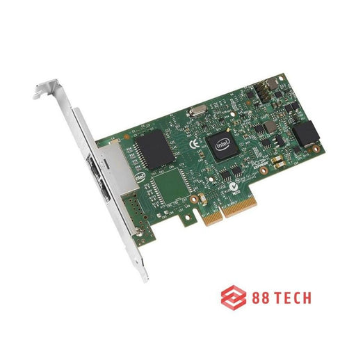 Intel I350-T2 Dual Port PCIe Gigabit Server Network Adapter Card 88 TECH Converged Network Card, Dual Port, Ethernet Card, Gigabit Ethernet, i350-T2V2, PCI, RJ45