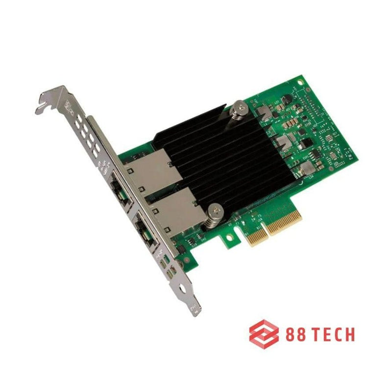 Intel X550-T2 10Gb RJ-45 Dual Port Ethernet Converged Network Card 88 TECH Converged Network Card, Dual Port, Ethernet, Ethernet Card, PCI, RJ45, X550-T2, X550T2BLK