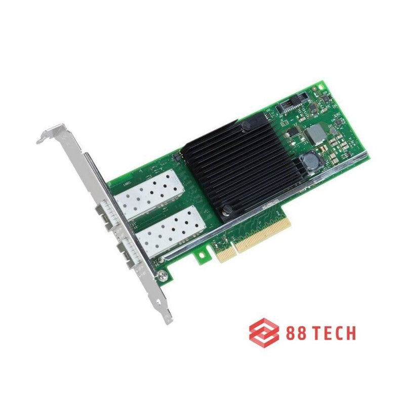Intel X710-DA2 Dual Port 10 Gigabit SFP+ PCIe Server Converged Network Adapter 88 TECH Converged Network Card, Dual Port, Ethernet Card, Gigabit Ethernet, PCI, RJ45, X710-DA2, X710DA2BLK