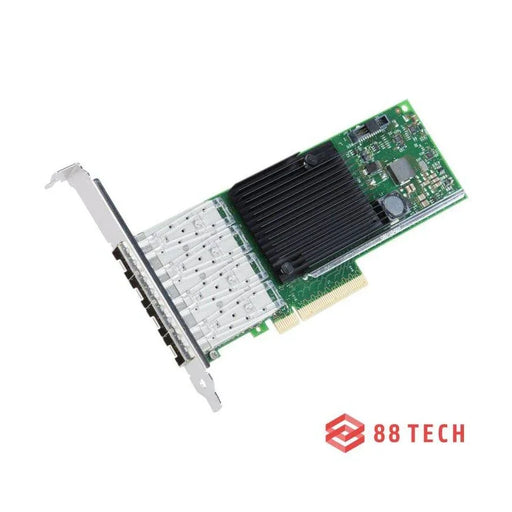 Intel X710-DA4 Quad Port 10 Gigabit SFP+ PCIe Server Converged Network Adapter 88 TECH Converged Network Card, Ethernet Card, Gigabit Ethernet, PCI, Quad Port, RJ45, X710-DA4, X710DA4BLK