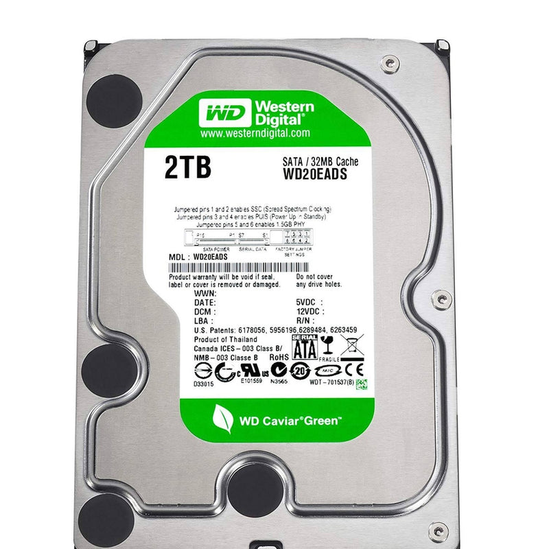Western Digital 2TB Caviar Green WD20EADS 3.5 Inch Green Power HDD 88 TECH Green Power, Hard Drive, HDD, WD20EADS, Western Digital