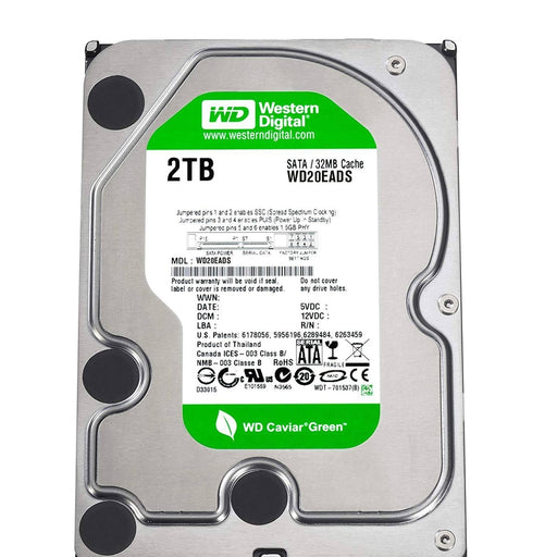 Western Digital 2TB Caviar Green WD20EADS 3.5 Inch Green Power HDD 88 TECH Green Power, Hard Drive, HDD, WD20EADS, Western Digital