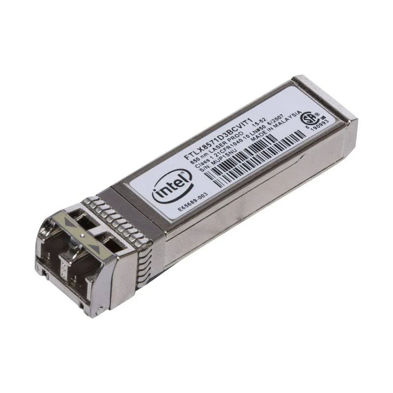 Dell Intel FTLX8571D3BCVIT1 1G / 10G 10GB/s SFP+ SR 850nm Transceiver Module, Dell P/N : Y3KJN 88 TECH Dell, Dell Intel, FTLX8571D3BCVIT1 1G / 10G 10GB/s SFP, Intel Transceiver, Transceiver, Transceiver Module