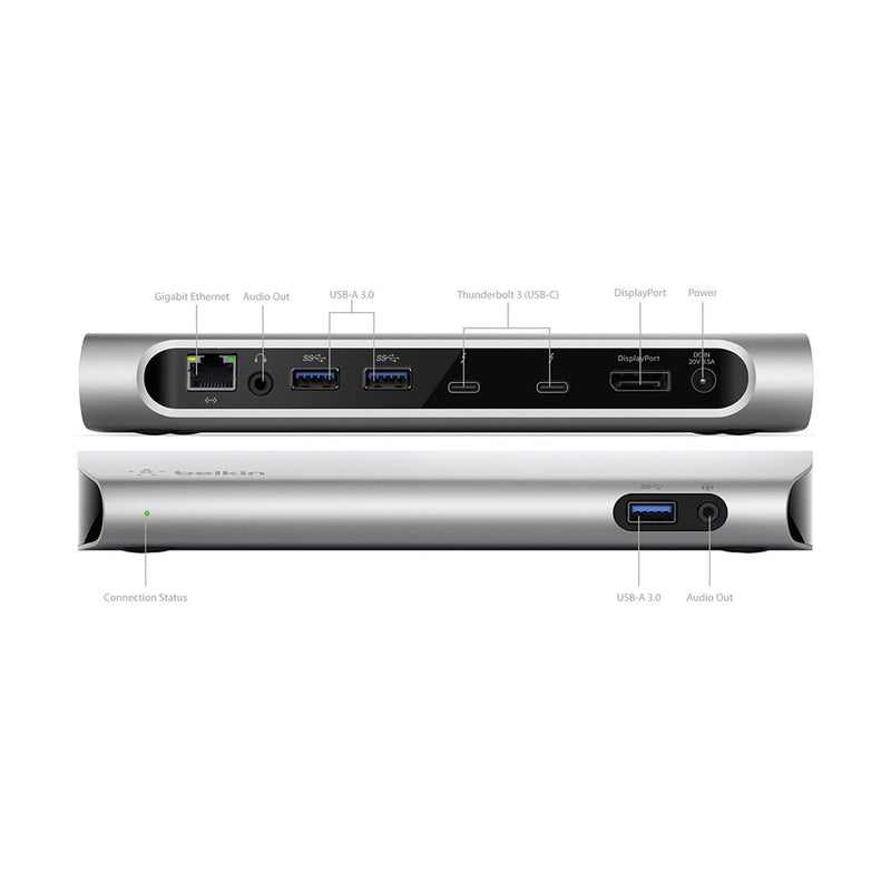 Belkin Thunderbolt 3 Express Docking Station with 80 cm Active Cable - F4U095vf 88 TECH Belkin, F4U095vf, Thunderbolt 3, USB C